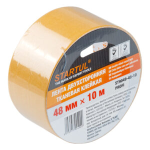Лента двухсторонняя тканевая клейк. 48ммх10м STARTUL PROFI (ST9049-48-10)