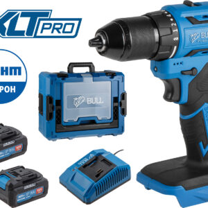 Аккум. дрель-шуруповерт BULL SR 1804 R-series Xcase XLTpro БЕСЩЕТ., Импульс., 18 В, 50 Н*м, 2х4 А*ч