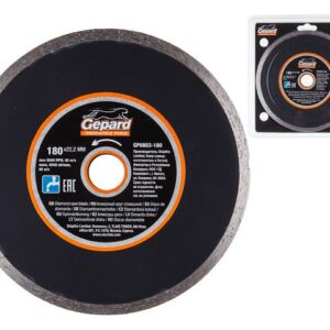 Алмазный круг 180х22 мм по керамике сплошн. GEPARD