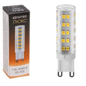 Лампа светодиодная JCD 7 Вт 230В G9 4000К ЮПИТЕР ЛЮКС