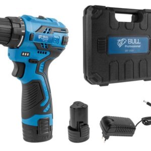 Аккум. дрель-шуруповерт BULL SR 1203 в чем. БЕСЩЕТ., 12 В, 40 Н*м, 2*2 А*ч акб, БЗП 10 мм