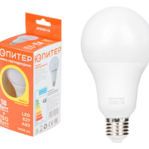 Лампа светодиодная A80 СТАНДАРТ 18 Вт 170-240В E27 3000К ЮПИТЕР