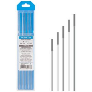 Электрод вольфрамовый серый WC-20, Ф 1,6 мм (набор 5 шт) SOLARIS