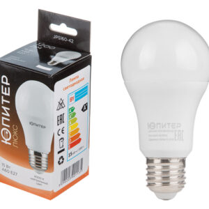 Лампа светодиодная A60 СТАНДАРТ 15 Вт 170-240В E27 4000К ЮПИТЕР ЛЮКС
