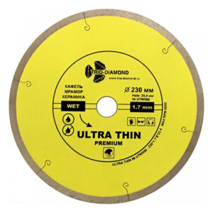 Алмазный круг 230х25,4мм по керамике сплошн.ультратонкий Hot Press