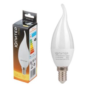 Лампа светодиодная CА35 СВЕЧА НА ВЕТРУ 7,5 Вт 170-240В E14 3000К ЮПИТЕР ЛЮКС
