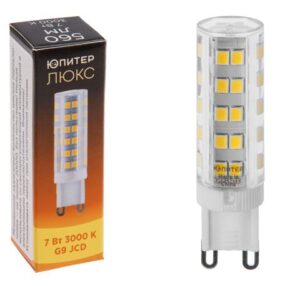 Лампа светодиодная JCD 7 Вт 230В G9 3000К ЮПИТЕР ЛЮКС