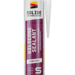 Герметик силиконовый санитарный SOLIDE белый, 280 мл