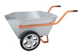 Тачка хозяйственная ТХ (200л, 400 кг, двухколесная, литая резина 380х70мм, вес 28 кг)