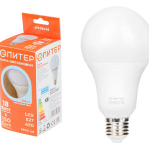 Лампа светодиодная A80 СТАНДАРТ 18 Вт 170-240В E27 4000К ЮПИТЕР