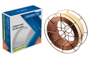 Проволока сварочная омедненная ER 70S-6 ф1,2мм (катушка BS300 15 кг) SOLARIS