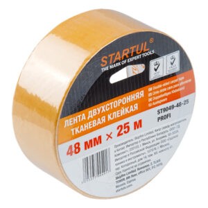 Лента двухсторонняя тканевая клейк. 48ммх25м STARTUL PROFI (ST9049-48-25)