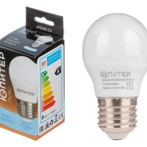 Лампа светодиодная G45 ШАР 7,5 Вт 170-240В E27 5000К ЮПИТЕР ЛЮКС