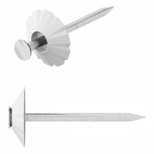 Гвозди декоративные 1.8х32 мм белая шляпка (100 шт в зип-локе) STARFIX