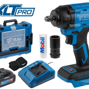 Аккум. ударный гайковерт BULL SC 1804 Xcase XLTpro БЕСЩЕТ., 18 В, 400 Н*м, 1/2", 1х4 А*ч, з/у 4 А