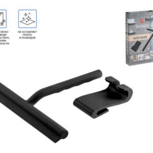 Стеклоочиститель (водосгон) с держателем, черный, PERFECTO LINEA