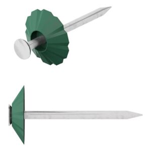 Гвозди декоративные 1.8х32 мм зеленая шляпка (100 шт в зип-локе) STARFIX