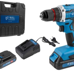 Аккум. дрель-шуруповерт BULL SR 1803 в чем. БЕСЩЕТ., 18 В, 50 Н*м, 2*2 А*ч акб, БЗП 10 мм