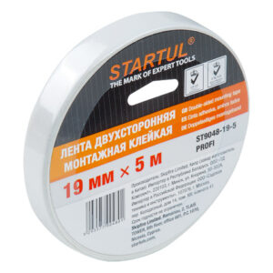 Лента двухсторонняя монтажная клейк. 19ммх5м STARTUL PROFI (ST9048-19-5)