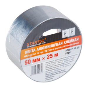 Лента алюминиевая клейкая 50ммх50м STARTUL PROFI (ST9047-50-50)