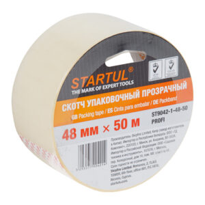 Скотч упаковочный прозрачный 48ммх50м STARTUL PROFI (ST9042-1-48-50)