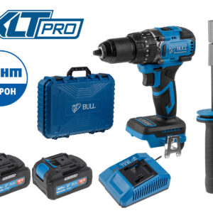 Аккум. дрель-шуруповерт BULL SR 1806 R-series в чем. XLTpro БЕСЩЕТ., Удар., 18 В, 80 Н*м, 2х4 А*ч