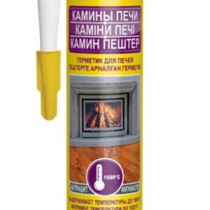 Герметик для печей "Soudal" КАМИНЫ ПЕЧИ черный 280 мл