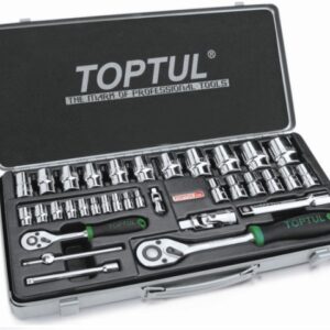 Набор головок 1/4", 1/2" 5-32мм 34предм. 6гр. метал.кейс (GCAD3402)