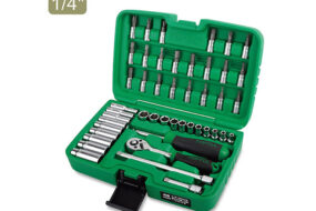 Набор головок 1/4" 4-13мм 46предм. 6гр. TOPTUL