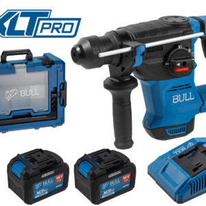 Аккум. перфоратор BULL CBH 1826 Xcase, XLTpro, БЕСЩЕТ., 18 В, 2.6 Дж, 26 мм, 2x6 А*ч, з/у