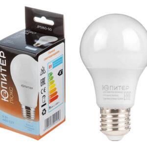 Лампа светодиодная A60 СТАНДАРТ 9 Вт 170-240В E27 5000К ЮПИТЕР ЛЮКС