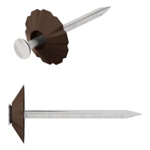 Гвозди декоративные 1.8х32 мм темно-коричневая шляпка (100 шт в зип-локе) STARFIX